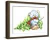 Baby Bear with Christmas Tree-ZPR Int’L-Framed Giclee Print