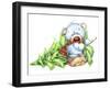 Baby Bear with Christmas Tree-ZPR Int’L-Framed Giclee Print