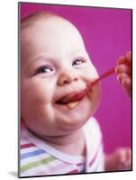 Baby Being Fed Baby Food-Alexandra Grablewski-Mounted Photographic Print