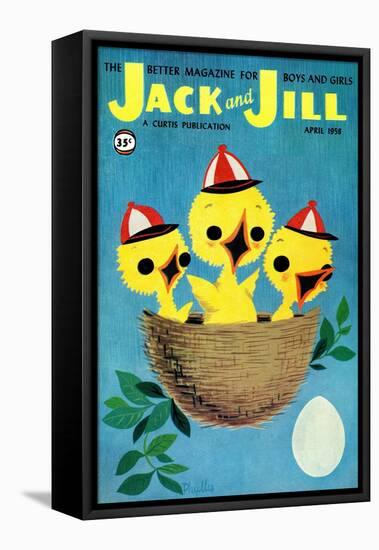 Baby Birds - Jack and Jill, April 1958-Phyllis Gimour-Framed Stretched Canvas