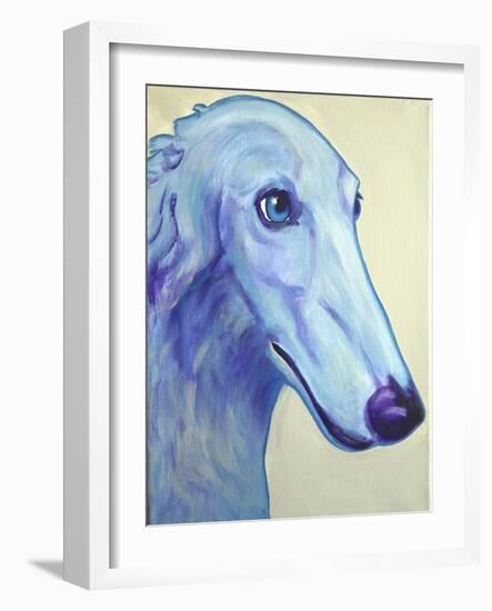 Baby Blue Borzoi-Dawgart-Framed Giclee Print