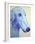 Baby Blue Borzoi-Dawgart-Framed Giclee Print