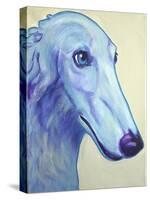 Baby Blue Borzoi-Dawgart-Stretched Canvas