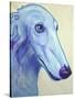 Baby Blue Borzoi-Dawgart-Stretched Canvas