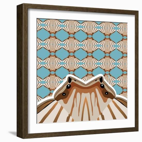 Baby Blue Sensu-Belen Mena-Framed Giclee Print