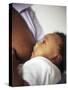 Baby Boy Breastfeeding-Ian Boddy-Stretched Canvas