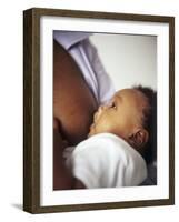 Baby Boy Breastfeeding-Ian Boddy-Framed Photographic Print