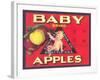 Baby Brand Apples, Fruit Crate Label-null-Framed Art Print