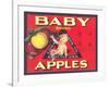 Baby Brand Apples, Fruit Crate Label-null-Framed Art Print