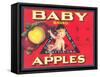 Baby Brand Apples, Fruit Crate Label-null-Framed Stretched Canvas