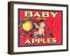 Baby Brand Apples, Fruit Crate Label-null-Framed Art Print