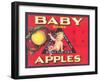 Baby Brand Apples, Fruit Crate Label-null-Framed Art Print