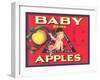 Baby Brand Apples, Fruit Crate Label-null-Framed Art Print