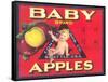 Baby Brand Apples, Fruit Crate Label-null-Framed Stretched Canvas