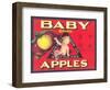 Baby Brand Apples, Fruit Crate Label-null-Framed Art Print