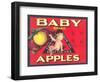 Baby Brand Apples, Fruit Crate Label-null-Framed Art Print