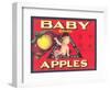 Baby Brand Apples, Fruit Crate Label-null-Framed Art Print