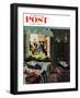 "Baby Bridge Party" Saturday Evening Post Cover, November 24, 1956-Ben Kimberly Prins-Framed Premium Giclee Print