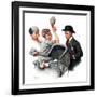 "Baby Carriage", May 20,1916-Norman Rockwell-Framed Giclee Print