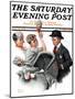 "Baby Carriage" Saturday Evening Post Cover, May 20,1916-Norman Rockwell-Mounted Giclee Print