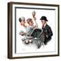 "Baby Carriage" Saturday Evening Post Cover, May 20,1916-Norman Rockwell-Framed Giclee Print