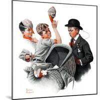 "Baby Carriage" Saturday Evening Post Cover, May 20,1916-Norman Rockwell-Mounted Giclee Print