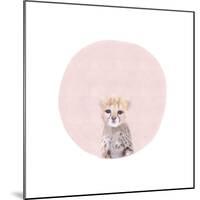 Baby Cheetah Pink-Leah Straatsma-Mounted Art Print
