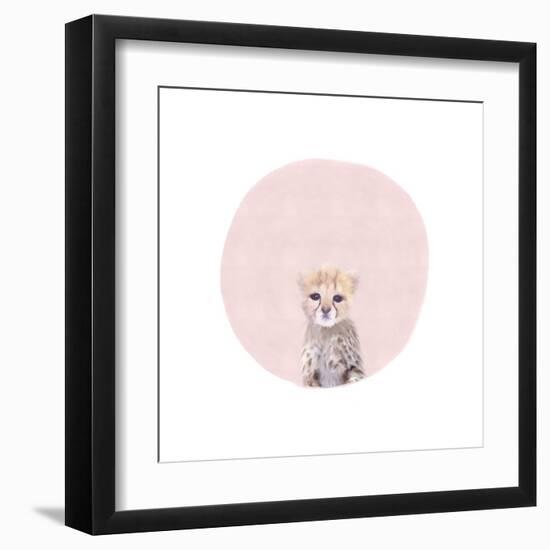 Baby Cheetah Pink-Leah Straatsma-Framed Art Print