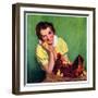 "Baby Chicks,"April 1, 1937-Tom L. Chore-Framed Giclee Print