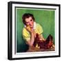 "Baby Chicks,"April 1, 1937-Tom L. Chore-Framed Giclee Print