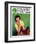 "Baby Chicks," Country Gentleman Cover, April 1, 1937-Tom L. Chore-Framed Giclee Print