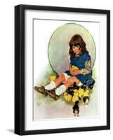 "Baby Chicks,"May 7, 1932-Ellen Pyle-Framed Giclee Print