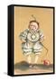 Baby Clown with Balloon on String-null-Framed Stretched Canvas