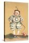 Baby Clown with Balloon on String-null-Stretched Canvas