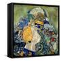 Baby (Cradl)-Gustav Klimt-Framed Stretched Canvas