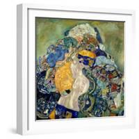 Baby (Cradl)-Gustav Klimt-Framed Giclee Print