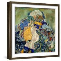 Baby (Cradl)-Gustav Klimt-Framed Giclee Print