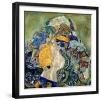 Baby (Cradl)-Gustav Klimt-Framed Giclee Print