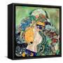 Baby (Cradle). Dated: 1917/1918. Dimensions: overall: 110.9 x 110.4 cm (43 11/16 x 43 7/16 in.) ...-Gustav Klimt-Framed Stretched Canvas