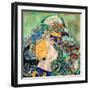 Baby (Cradle). Dated: 1917/1918. Dimensions: overall: 110.9 x 110.4 cm (43 11/16 x 43 7/16 in.) ...-Gustav Klimt-Framed Premium Giclee Print