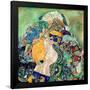 Baby (Cradle). Dated: 1917/1918. Dimensions: overall: 110.9 x 110.4 cm (43 11/16 x 43 7/16 in.) ...-Gustav Klimt-Framed Poster