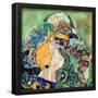 Baby (Cradle). Dated: 1917/1918. Dimensions: overall: 110.9 x 110.4 cm (43 11/16 x 43 7/16 in.) ...-Gustav Klimt-Framed Poster