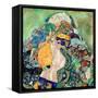 Baby (Cradle). Dated: 1917/1918. Dimensions: overall: 110.9 x 110.4 cm (43 11/16 x 43 7/16 in.) ...-Gustav Klimt-Framed Stretched Canvas