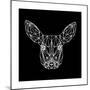 Baby Deer Polygon-Lisa Kroll-Mounted Premium Giclee Print