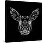 Baby Deer Polygon-Lisa Kroll-Stretched Canvas