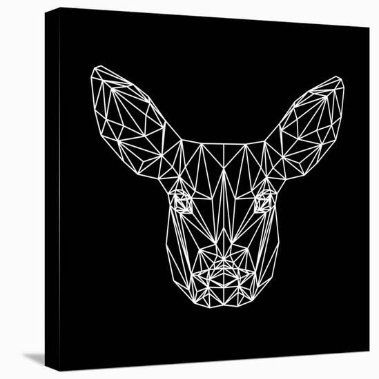 Baby Deer Polygon-Lisa Kroll-Stretched Canvas