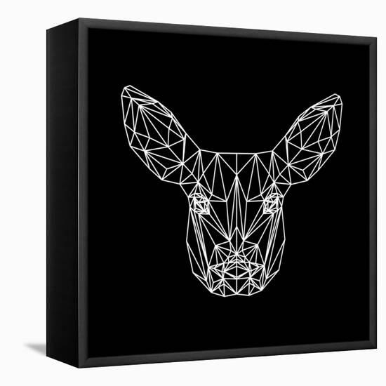 Baby Deer Polygon-Lisa Kroll-Framed Stretched Canvas