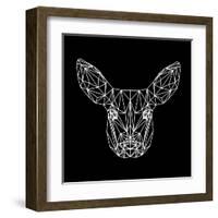 Baby Deer Polygon-Lisa Kroll-Framed Art Print