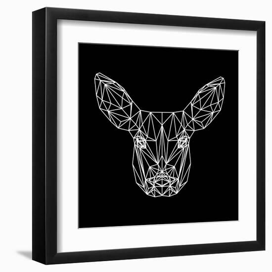 Baby Deer Polygon-Lisa Kroll-Framed Art Print