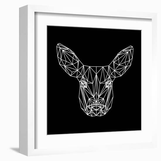 Baby Deer Polygon-Lisa Kroll-Framed Art Print